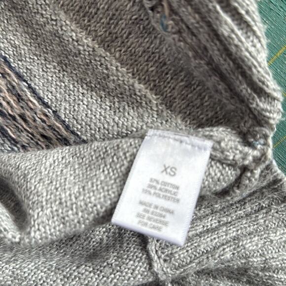 Westport 1962 Women's Gray Nordic Style Turtleneck Pullover 3/4 Sleeves Sz XS - Picture 4 of 6